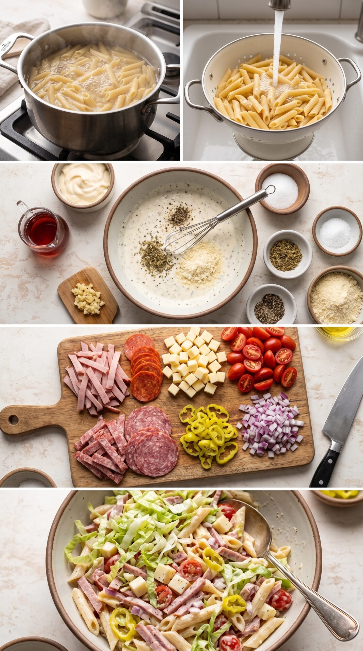 Easy Italian Grinder Pasta Salad Recipe recipe instructions
