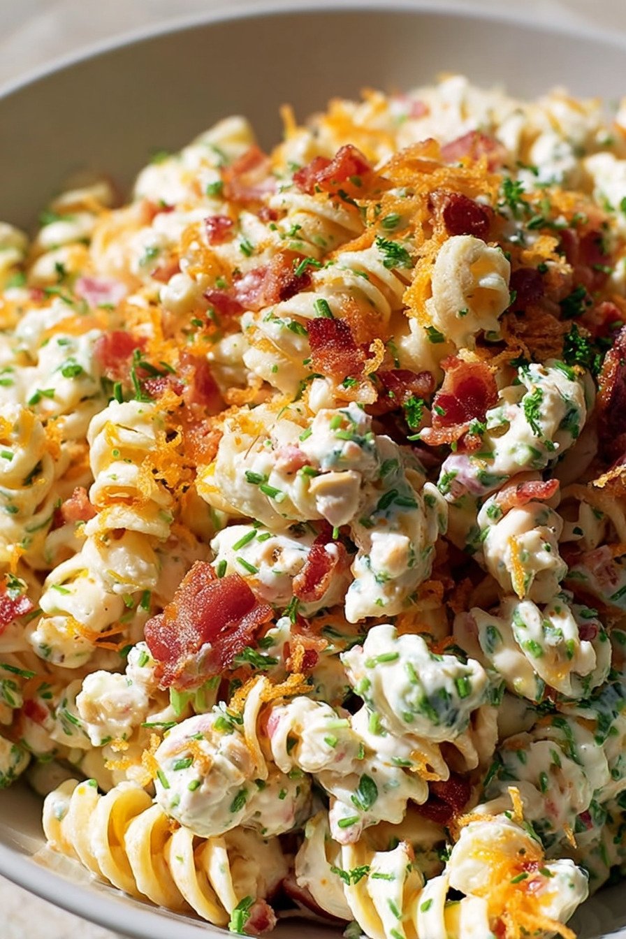 Bacon Ranch Pasta Salad – Deliciously Easy Comfort Food extra recipe photo