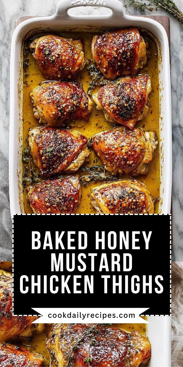 Honey Mustard Chicken with Juicy Baked Thighs save this recipe