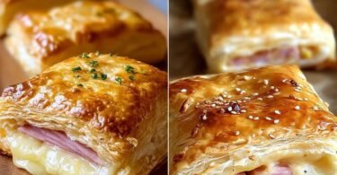 Ham Cheese Puff Pastry with Golden Flaky Layers recipe photo
