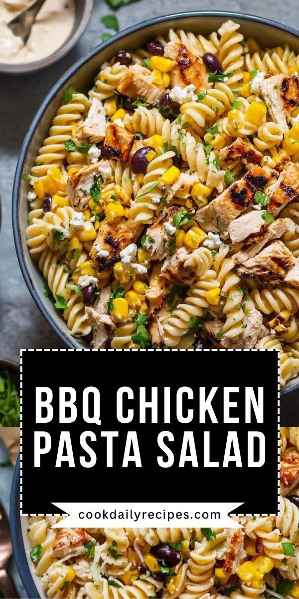 BBQ Chicken Pasta Salad – The Complete Athlete Guide save this recipe