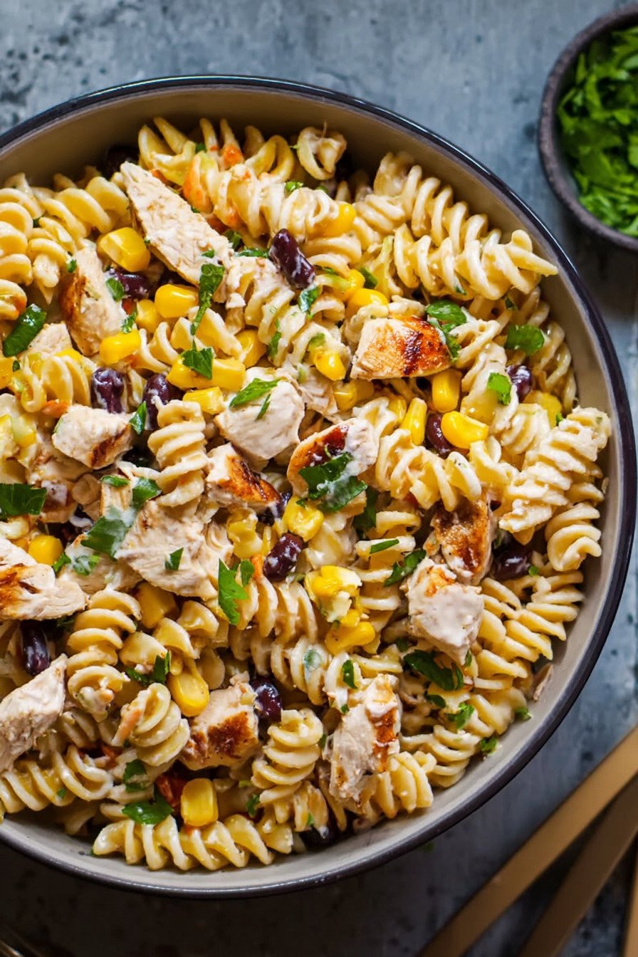 BBQ Chicken Pasta Salad – The Complete Athlete Guide extra recipe photo