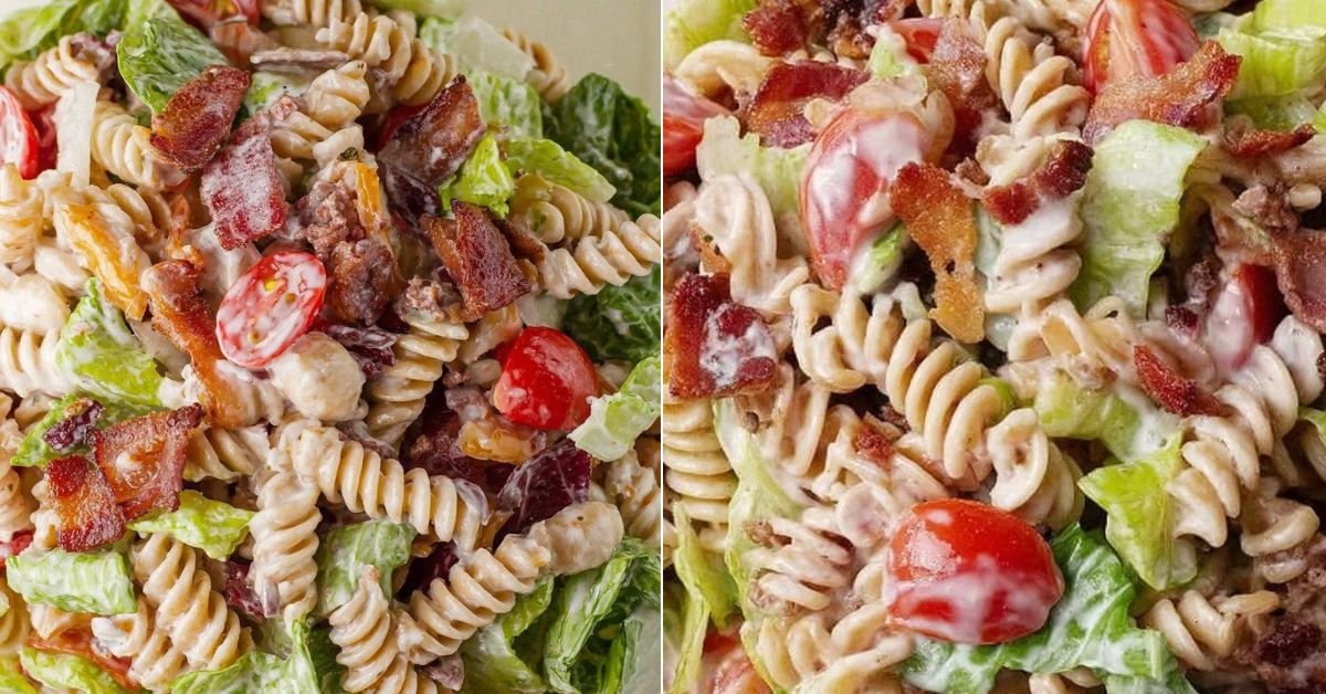 Beef Bacon BLT Pasta Salad recipe photo