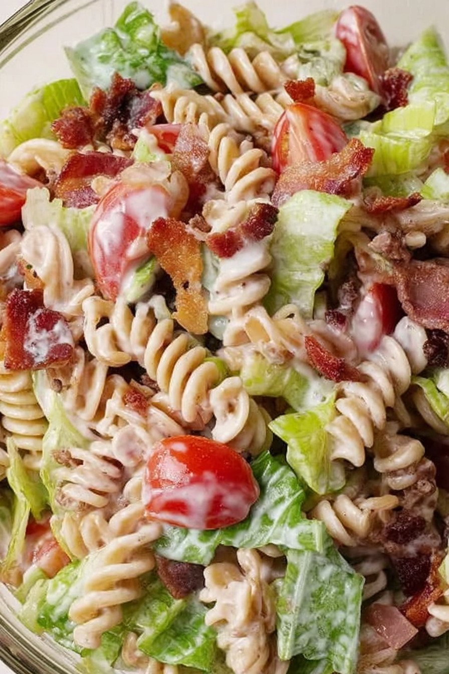 Beef Bacon BLT Pasta Salad recipe tips