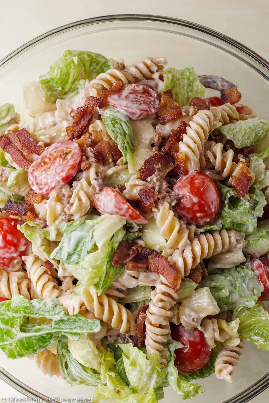 Beef Bacon BLT Pasta Salad extra recipe photo
