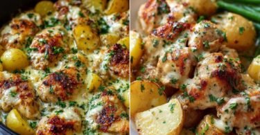 Garlic Parmesan Chicken and Potatoes recipe photo