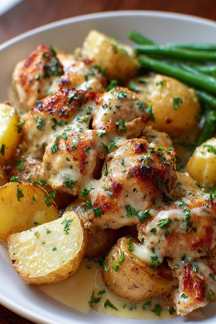 Garlic Parmesan Chicken and Potatoes recipe tips