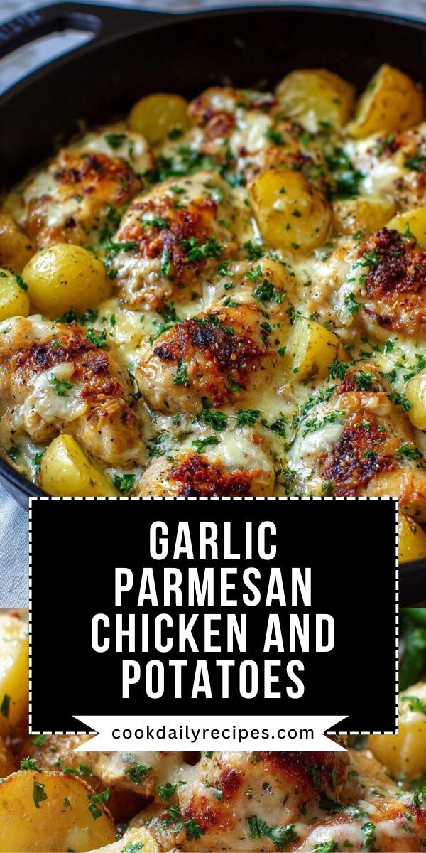 Garlic Parmesan Chicken and Potatoes save this recipe
