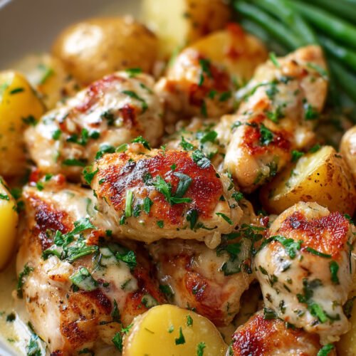 Garlic Parmesan Chicken and Potatoes extra recipe photo