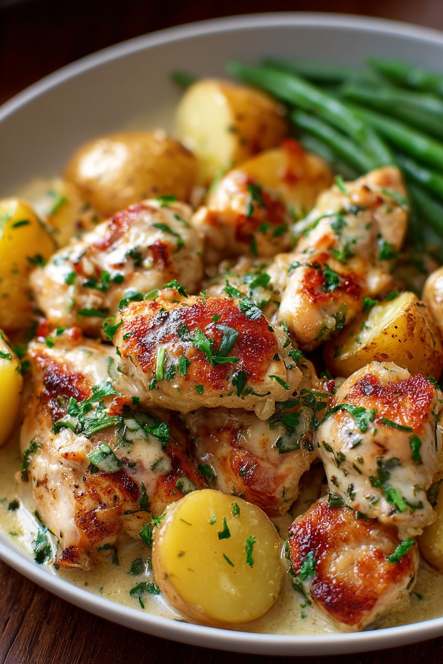 Garlic Parmesan Chicken and Potatoes extra recipe photo