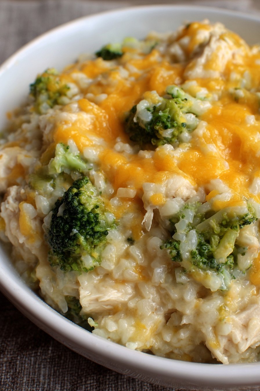 Cheesy Broccoli Chicken and Rice Casserole extra recipe photo