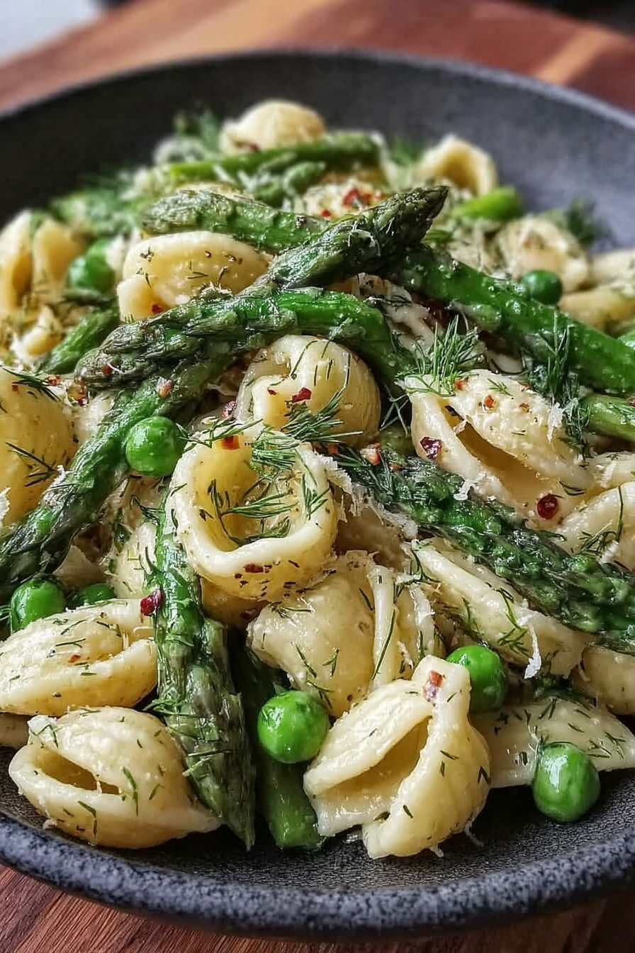 Fresh Spring Pasta Salad Recipe with Asparagus and Lemon Dill Vinaigrette recipe tips