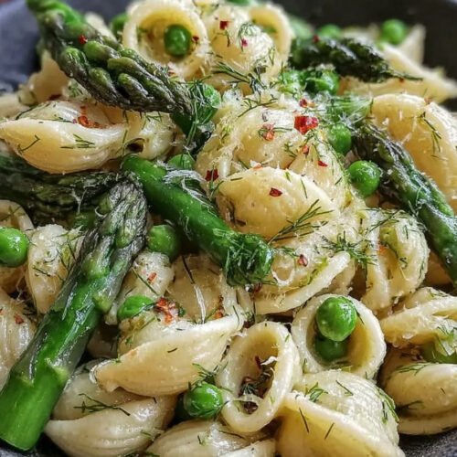 Fresh Spring Pasta Salad Recipe with Asparagus and Lemon Dill Vinaigrette extra recipe photo