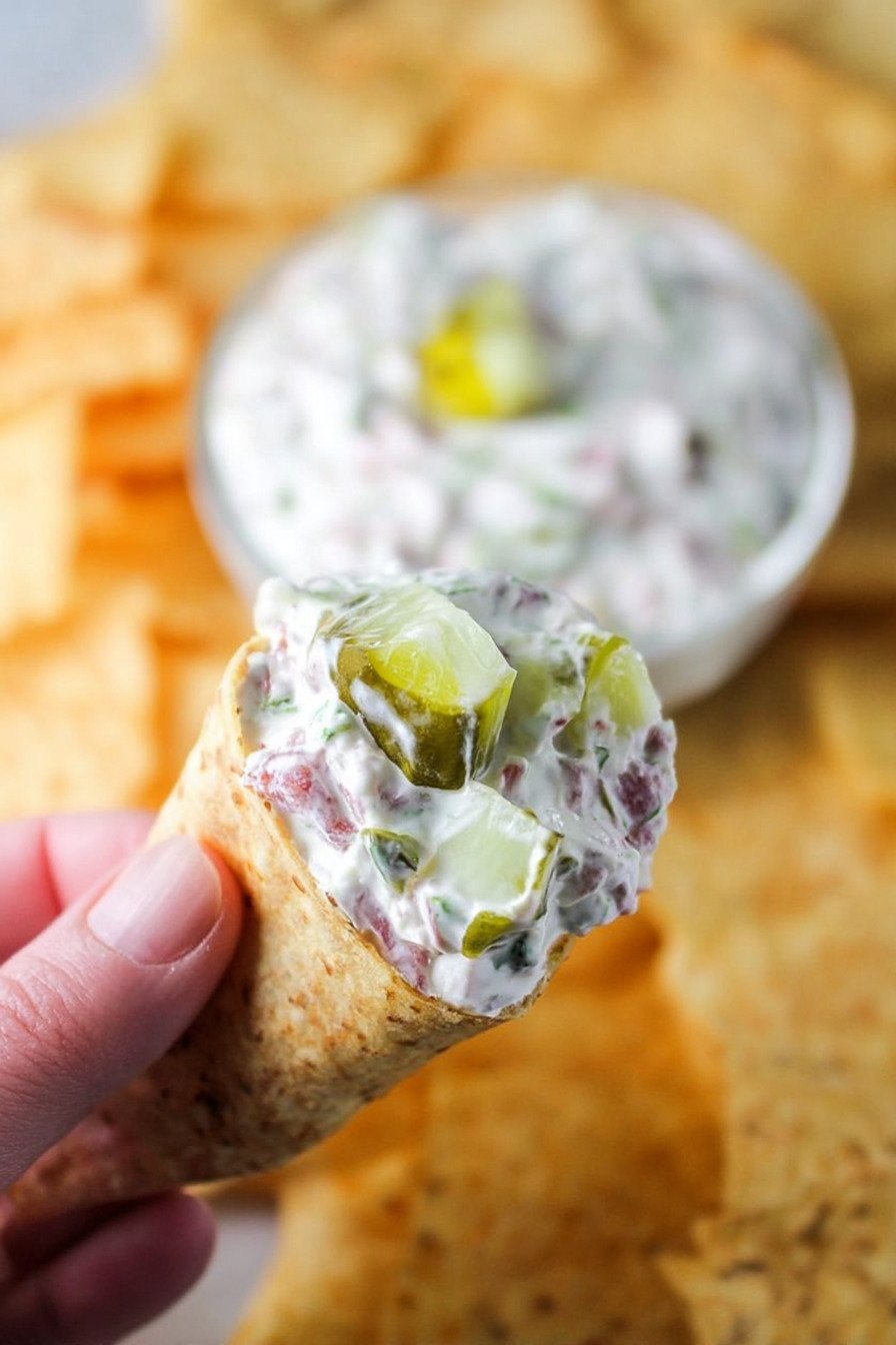 Pickle Wrap Dip for a Creamy, Savory Party Snack final result