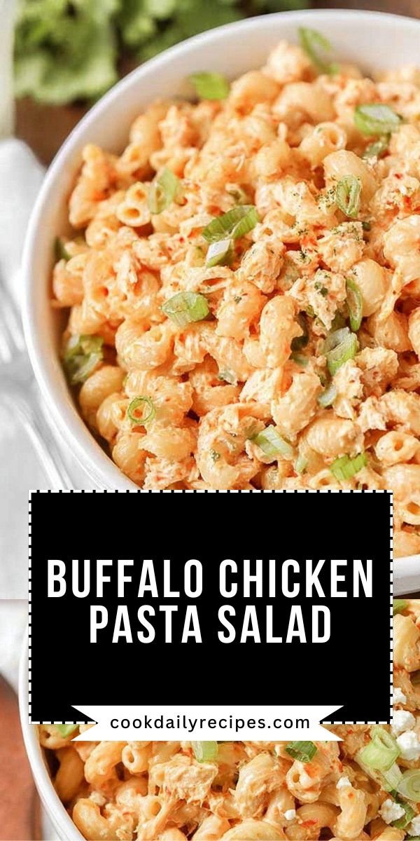 Buffalo Chicken Pasta Salad save this recipe