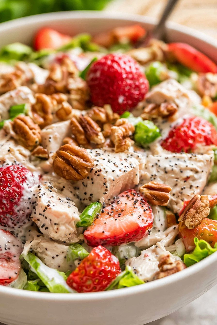 Strawberry Poppy Seed Pecan Chicken Salad extra recipe photo