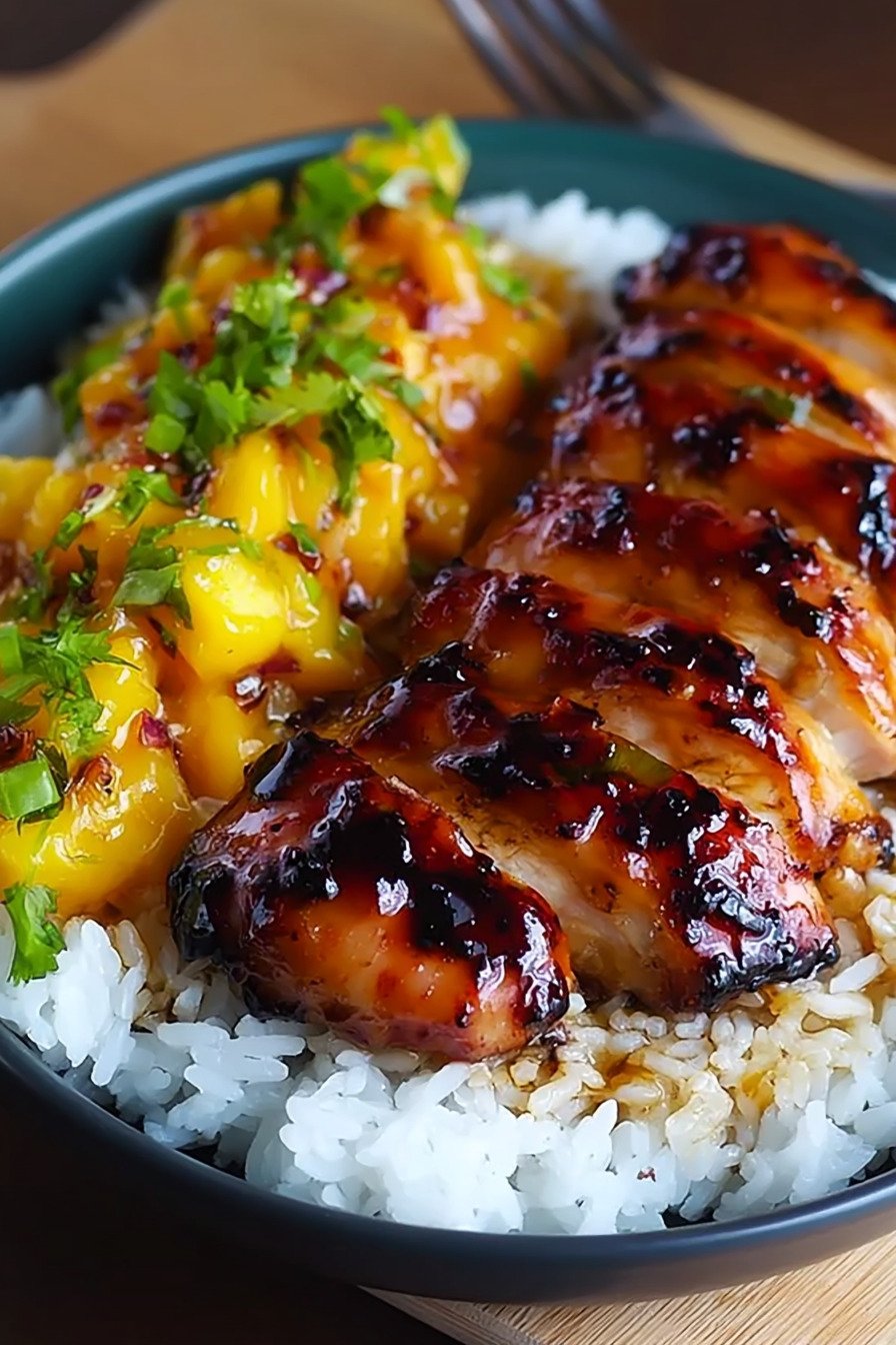 Sweet & Savory Asian Mango Glazed Chicken recipe tips