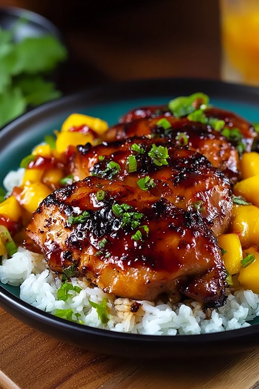 Sweet & Savory Asian Mango Glazed Chicken extra recipe photo