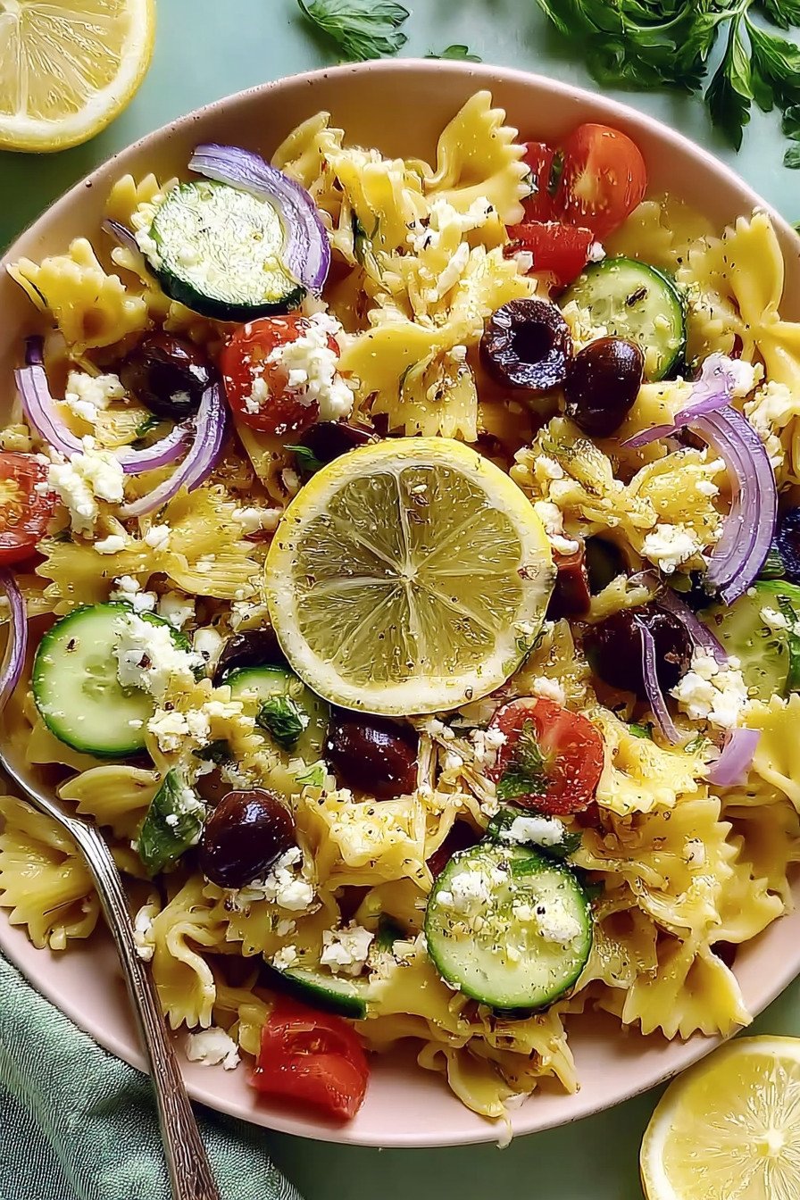 Irresistible Mediterranean Pasta Salad extra recipe photo