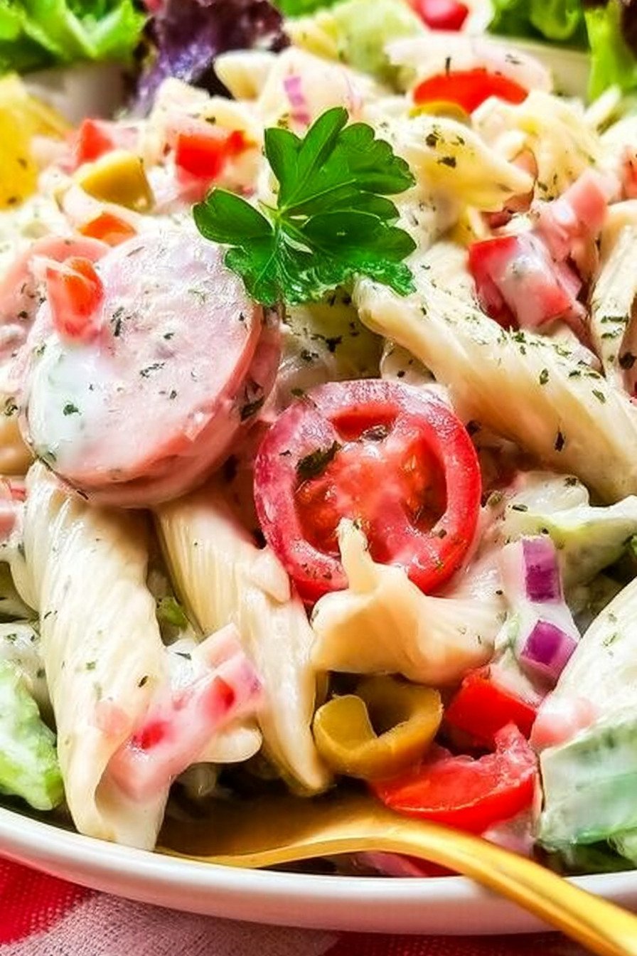 Italian Hoagie Pasta Salad – Bite-Sized Bash final result