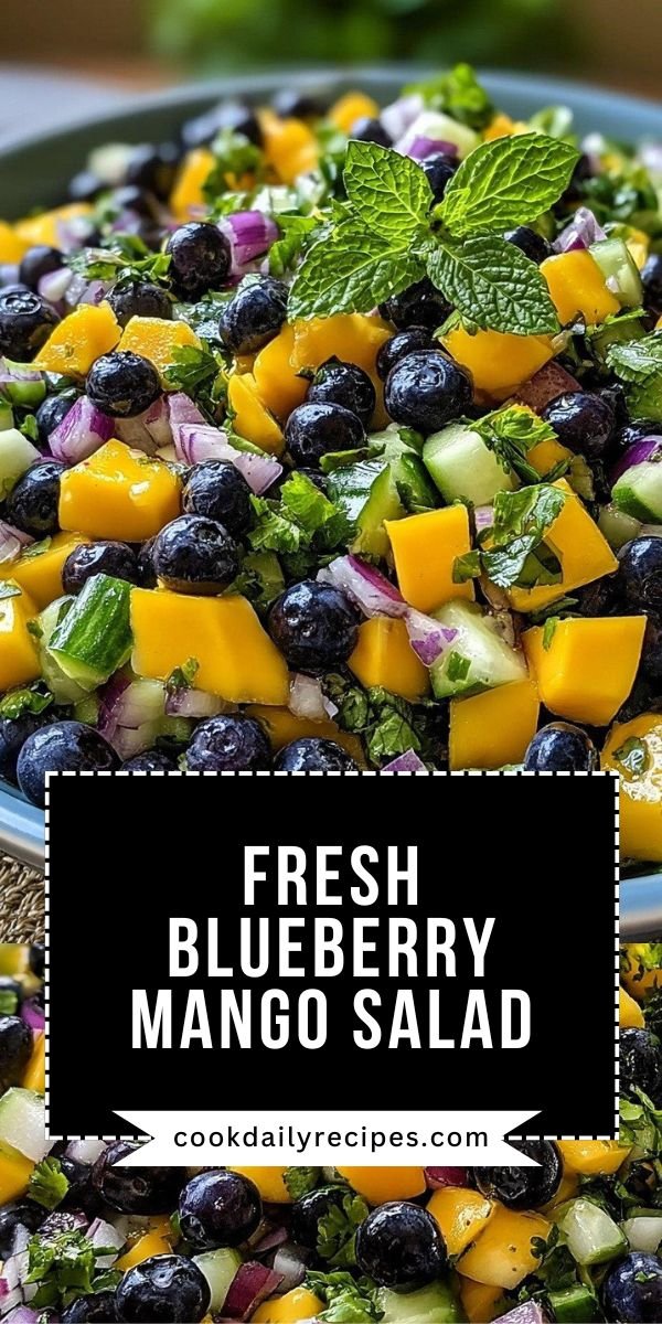 Blueberry Mango Salad Twist save this recipe
