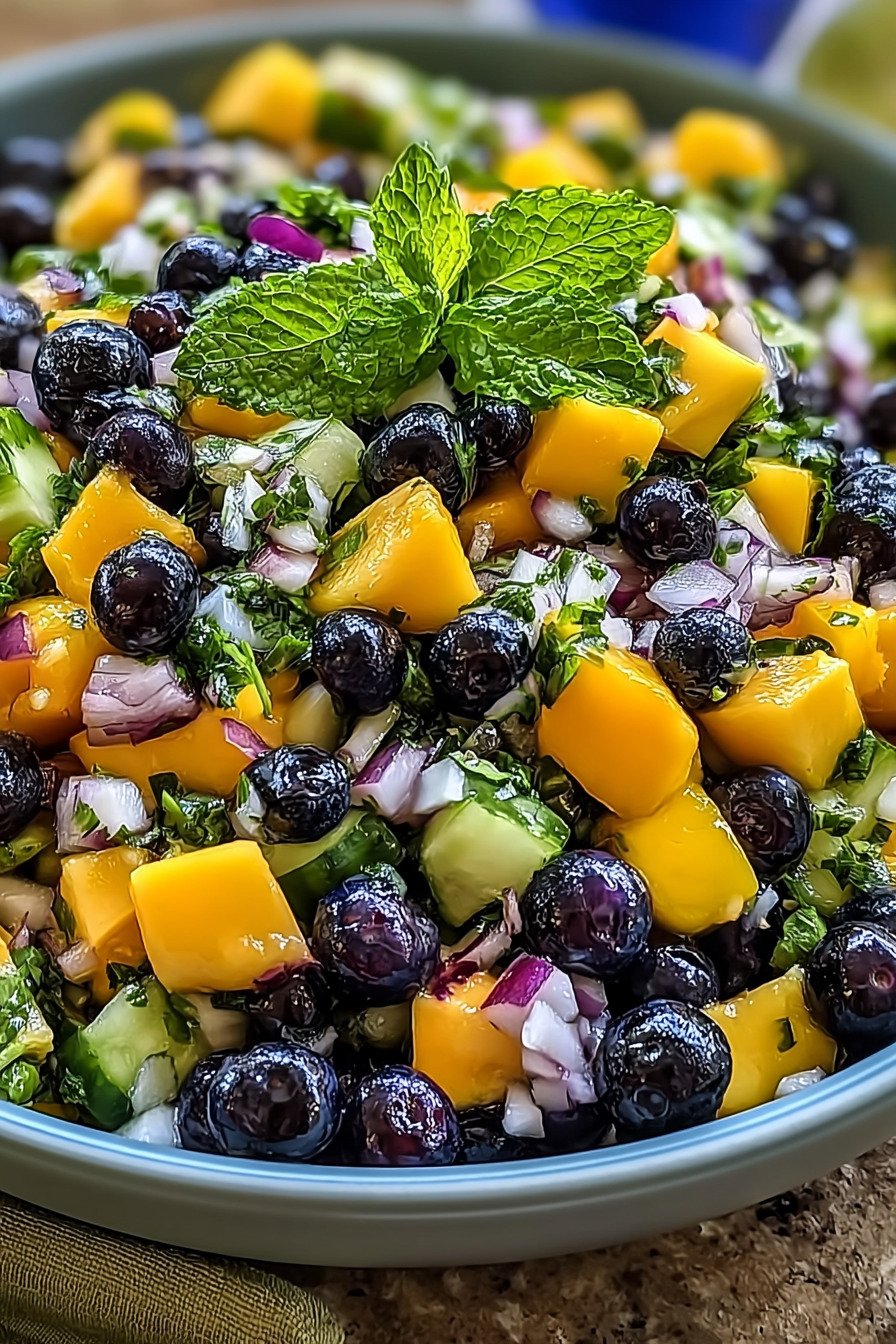 Blueberry Mango Salad Twist final result