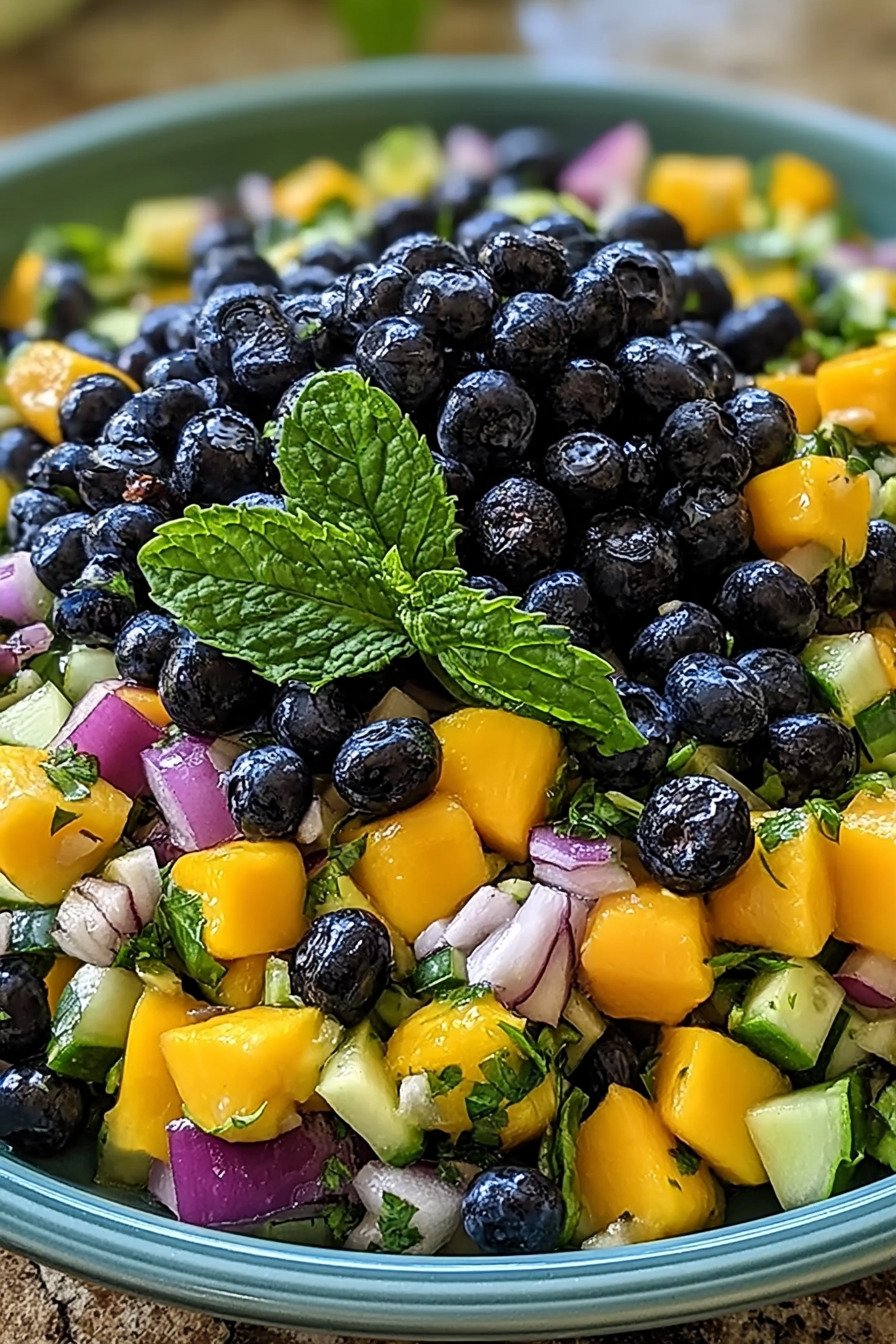 Blueberry Mango Salad Twist extra recipe photo