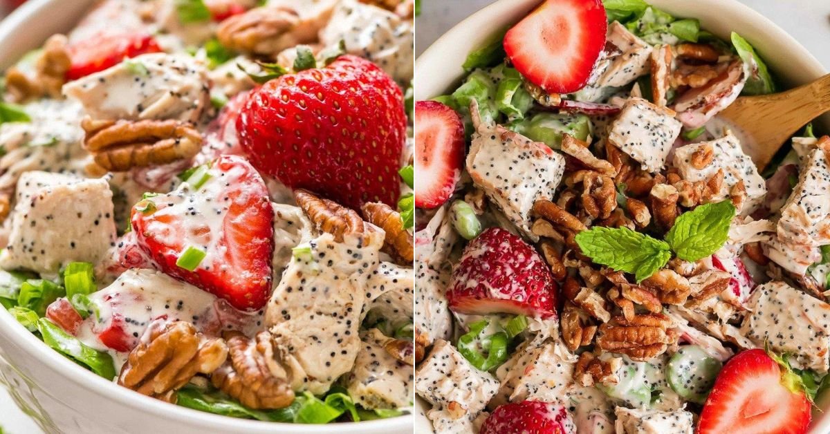 Strawberry Poppy Seed Pecan Chicken Salad recipe photo