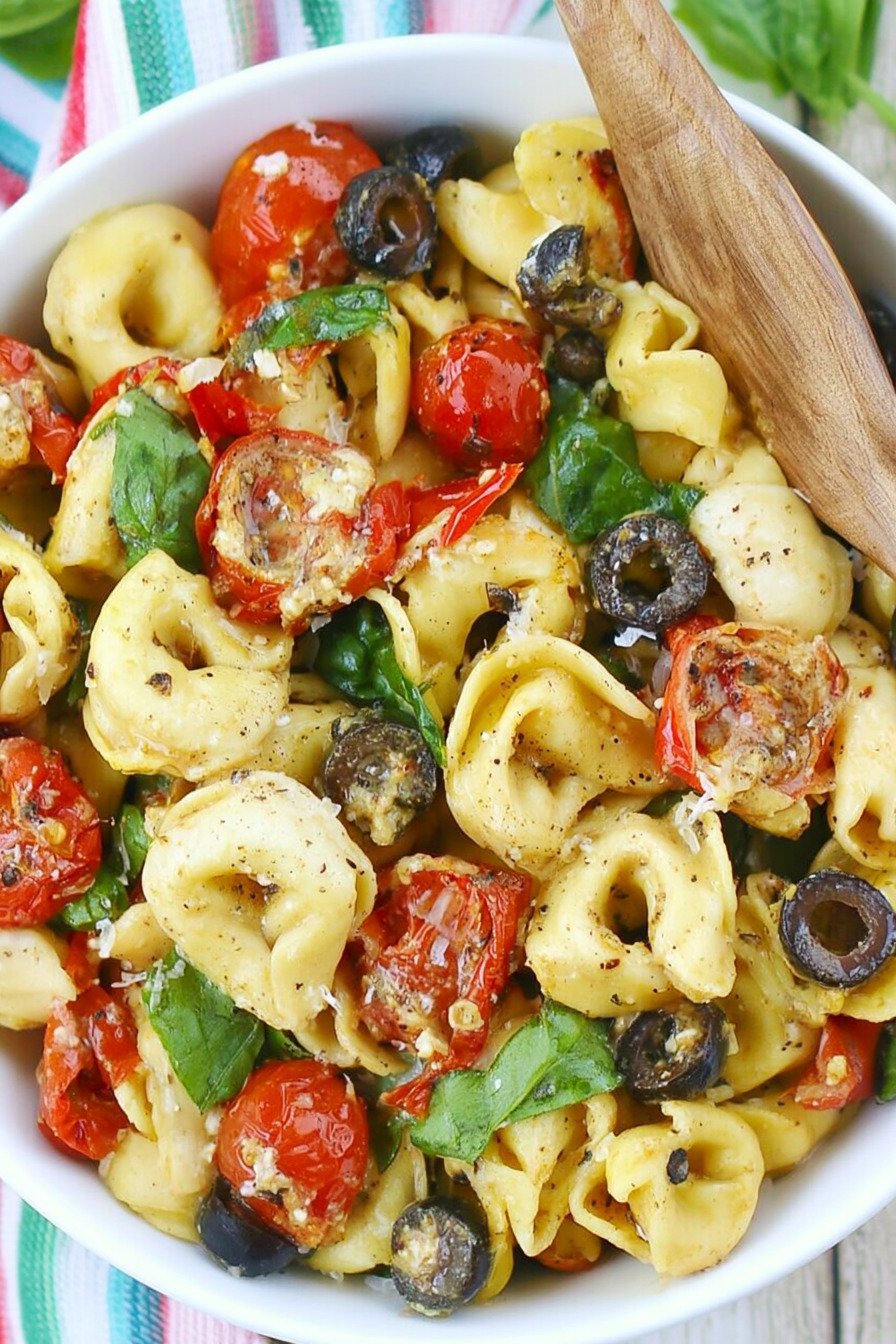 Yummy Roasted Red Pepper and Parmesan Tortellini Salad recipe tips