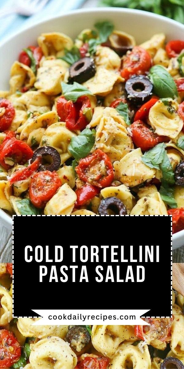 Yummy Roasted Red Pepper and Parmesan Tortellini Salad save this recipe