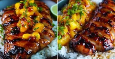Sweet & Savory Asian Mango Glazed Chicken recipe photo