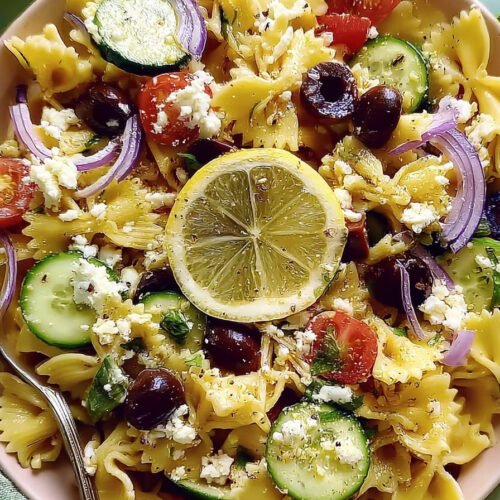 Irresistible Mediterranean Pasta Salad extra recipe photo