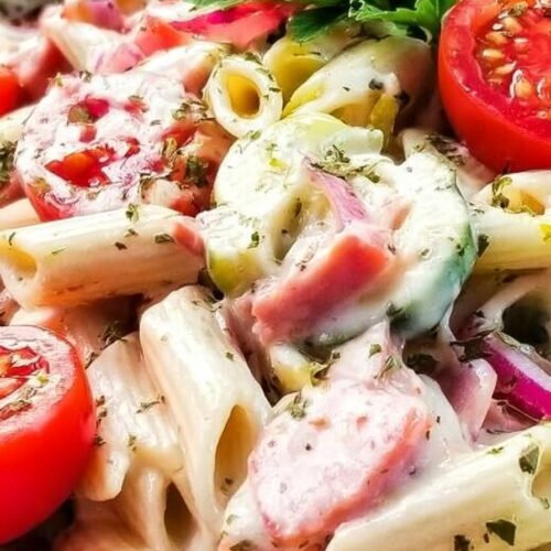 Italian Hoagie Pasta Salad – Bite-Sized Bash extra recipe photo
