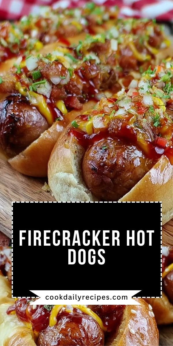 Flavorful Firecracker Hot Dogs Recipe Easy 4th of July Party Snack save this recipe