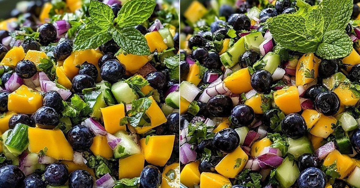 Blueberry Mango Salad Twist recipe photo
