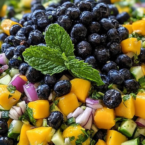 Blueberry Mango Salad Twist extra recipe photo