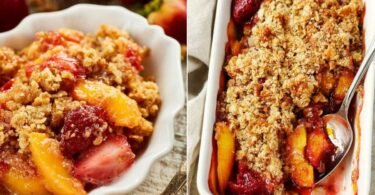 Strawberry Peach Crisp recipe photo
