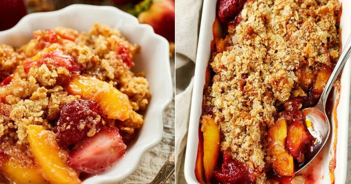 Strawberry Peach Crisp recipe photo
