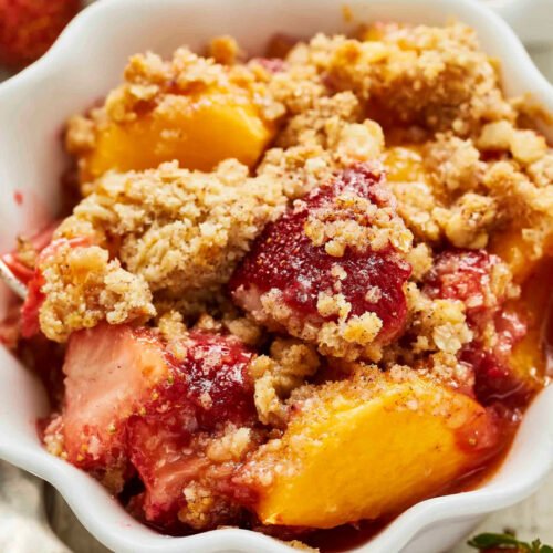 Strawberry Peach Crisp extra recipe photo